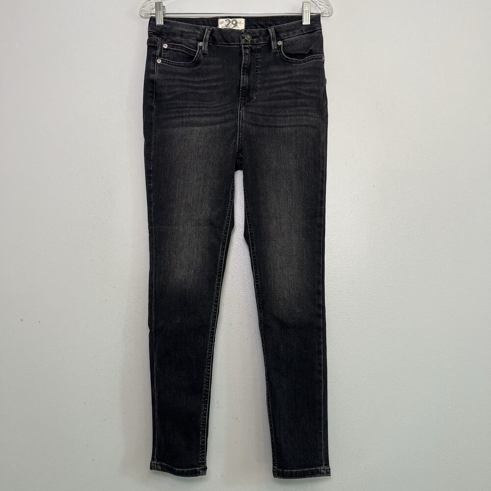 FP We The Free Womens Skinny Ankle Jeans Stretch Sz 29 Denim Charcoal Black
